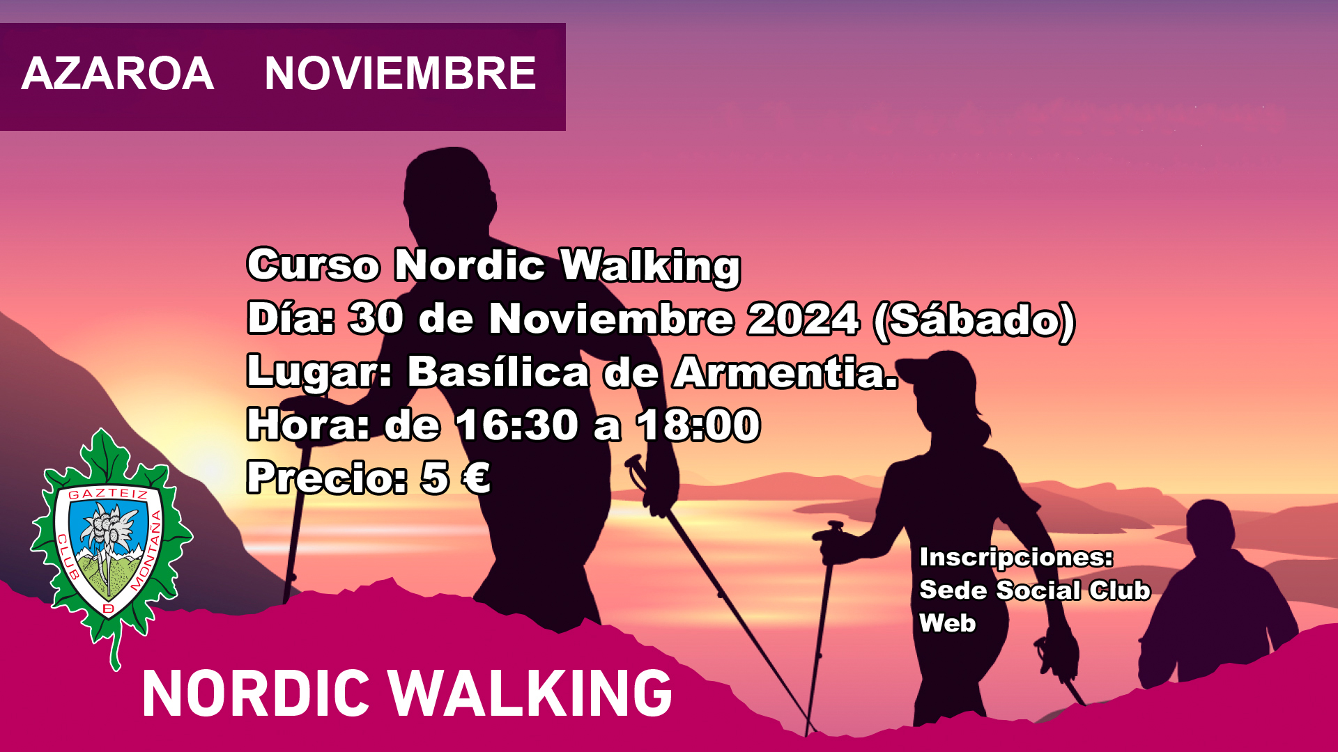 Foto Curso Nordic Walking